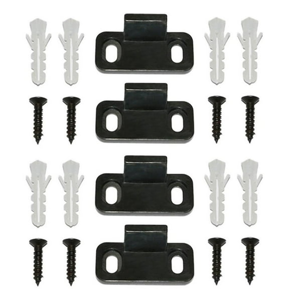 4 Pcs Anti-Swing Barn Door Hanging Rail Hardware Accessories Without Slotting