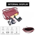 thumbnail image 4 of Sunyuer Punk Style Rivet Small Square Shoulder Bag - Crossbody Commuter Handbag with Dual Pockets, Portable and Stylish, 4 of 6