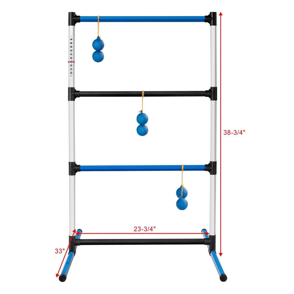 Topbuy Portable Ladder Toss Set 12 Balls Outdoor Lawn Family Game Set