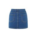 thumbnail image 4 of LMLYSoH Women Denim Skirts Solid Color Bodycon Jeans Skirts Summer Casual Mini Skirts Streetwear, 4 of 8