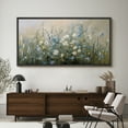 thumbnail image 4 of Large Framed Canvas Print Modern Dark Floral BouquetWall Art Decorative Ready to Hang Painting for Living room Bedroom 60x30 inches Black Frame, 4 of 9