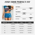 thumbnail image 5 of Balery Blue Christmas Printed Workout Shorts for Women Seamless Scrunch Short Gym Yoga Running Sport Active Exercise Fitness Shorts-Large, 5 of 8