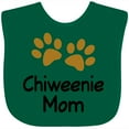thumbnail image 3 of Inktastic Chiweenie Mom Paw Print Girls Baby Bib, 3 of 4