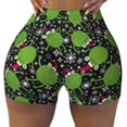 thumbnail image 2 of Sikiie Frogs And Santa Hat Workout Shorts Women Scrunch Butt Gym Shorts Seamless High Waist Tummy Control Yoga Biker Athletic Shorts-X-Large, 2 of 8