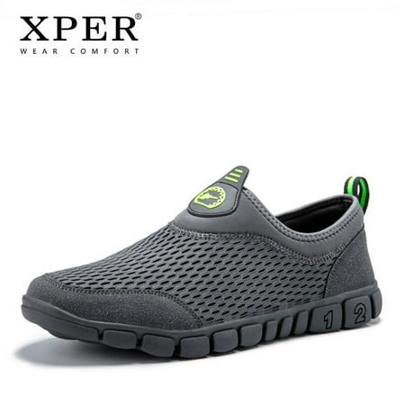 Fashion Casual Shoes Men Loafers Soft Mesh Breathable Slip-On Footwear Male Sneaker Outdoor Comfort Walk