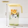 thumbnail image 3 of High Borosilicate Glass Cold Water Bottle 1.6L | Heat Resistant Pitcher 304 Stainless Steel Lid | Non-Drip Spout for Hot & Cold Beverages | Dishwasher Safe Large Carafe, 3 of 6