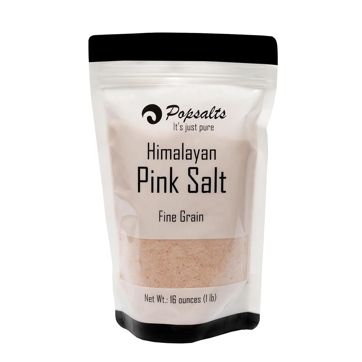 Popsalts Himalayan FINE Mineral Rich Salt-3 Pounds-Kosher-Natural-Pure-Restaurant Quality-Finishing Salt