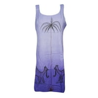 Mogul Sun To Earth Beach Breeze Tank Dress Beautiful Embroidered Sleeveless Cover Up Beach Dress Rayon Summer Style Hippie Chic Sundress