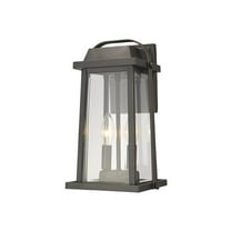 Z Lite 583M-BK 15 in. Brookside 1 Light Black Outdoor Wall Sconce