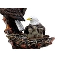 thumbnail image 5 of Wildlife Habitat Bald Eagle Family In Nest Statue 12"H Eagle Mate With Nestlings, 5 of 7