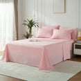 thumbnail image 5 of Davulos Full Size Comforter Sets Pink 7 Pieces Bed in a Bag Full Beddding Comforter Sets, Solid Lightweight Bed Set with Comforter, Sheets, Pillowcases & Shams, 5 of 8
