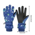 thumbnail image 3 of Jacenvly Winter Gloves Waterproof Kids Ski Snow Gloves Winter Cold Weather Windproof Warm Snowboard Sport Mittens for Boys Girls, 3 of 5