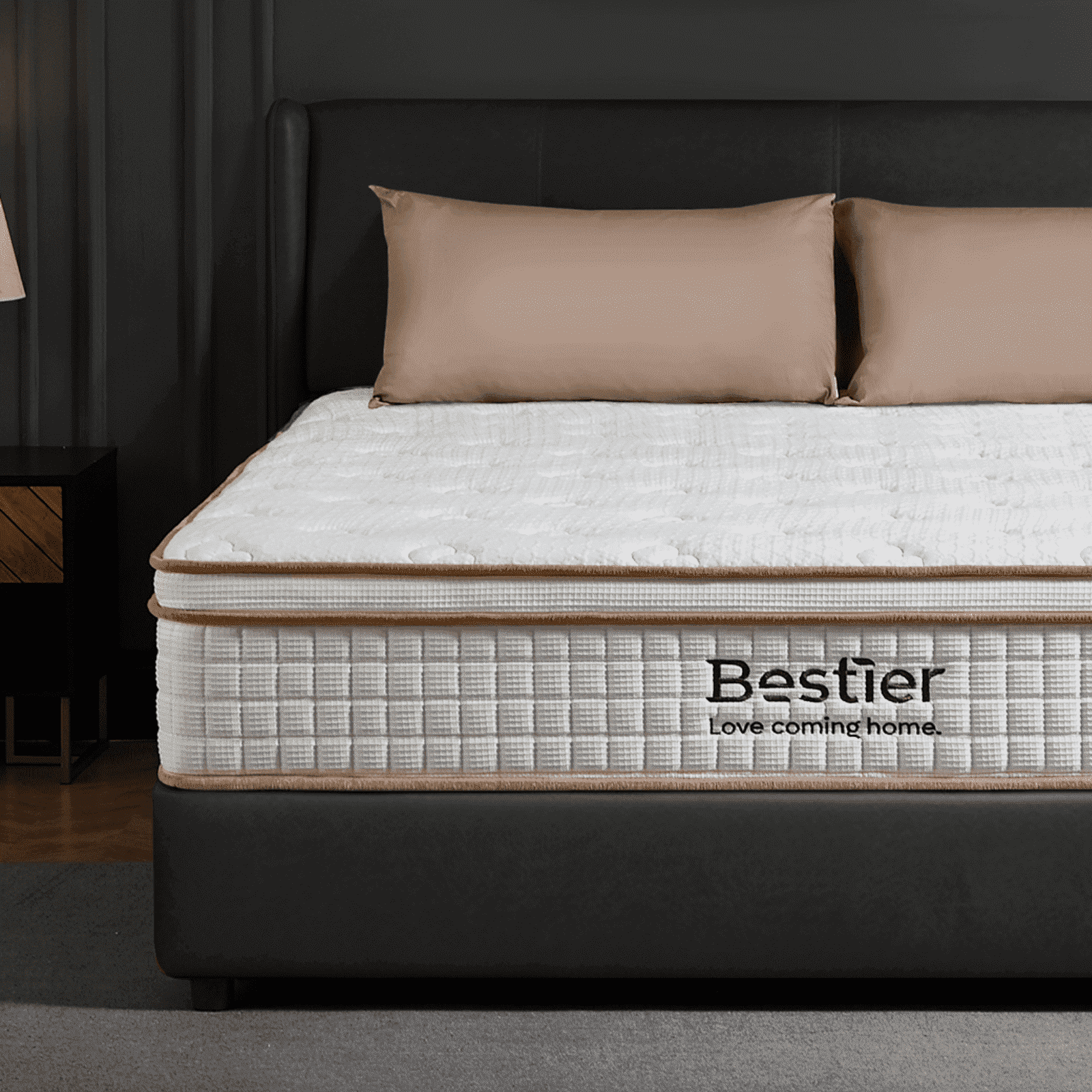 Bestier 10" Twin Size Memory Foam Mattress for Back Pain Pressure Relief | Hybrid Cooling Gel Bed in a Box with Lumbar & Hip Support | Tencel Fabric | Edge Reinforcement | Motion Isolation