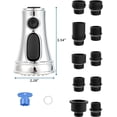 thumbnail image 4 of LAICAIW Kitchen Faucet Spray Head, Kitchen Sink Faucet Pull Down Sprayer Nozzle Replacement Parts, 3 Modes with Aquablade Stream Spray Chrome Head, 4 of 7