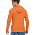 thumbnail image 5 of Men's Sun Protection Hoodie Shirt UPF 50+ Long Sleeve Shirt Uv Protection Fishing Swimming Lightweight Hoodie with Hood Quick Dry T-Shirts Rash Guards@100, 5 of 6