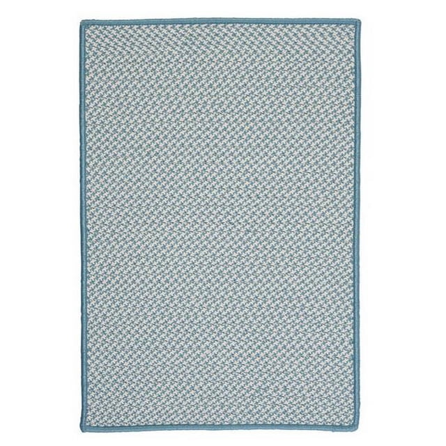 Tweed Pied-de-Poule Extérieur - Bleu de Mer 4'x6'