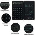 thumbnail image 4 of Portable Desktop Calculator with Notepad & Stylus - 12-Digit Large Display for Office, School & Home, Multi-Function Basic Financial Tool (Black), 4 of 7
