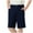 Navy, variant on Busydd Boys Girls Shorts 4-14 Years Solid Color Elastic Waist Unisex Toddler Shorts Casual Comfy Boys Girls Summer Clothes Teen Summer Shorts with Pockets