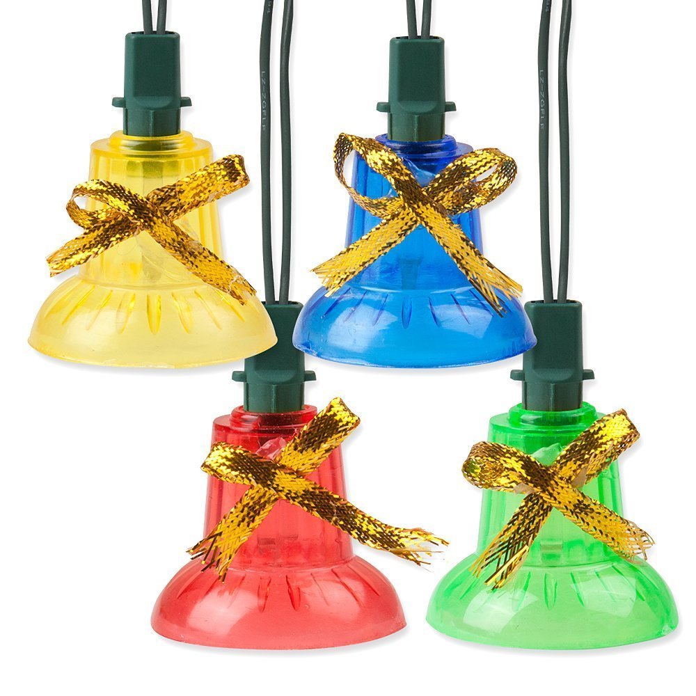 Holiday Essence Musical Christmas Bell Light Set, 30 Indoor Color Bell Lights, Plays 25 Merry 