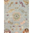 thumbnail image 3 of Pasargad Home Oushak 10' x 14' Hand-Knotted Wool Blue/Green Rug - All Ages, Indoors, 3 of 7