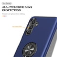 thumbnail image 4 of For Samsung Galaxy A27 5G Case With Invisible Magnetic 360 ° Rotating O-Ring Stand Shockproof Phone Case,Blue,For Galaxy A27 5G, 4 of 7