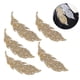 thumbnail image 3 of 5 uds hojas patrón diamantes de imitación adhesivo DIY ropa teléfono decoración accesorios oro, 3 of 9