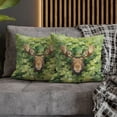 thumbnail image 4 of Happy Moose Welcome St Patrick's Day Lucky Shamrocks Clover Pillowcase Double Sided Deer Wild Animals Lover Pillow Case Covers - 22001, 4 of 5