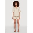 thumbnail image 2 of Womens Trendy Gauze Knit High Waisted Pull On Shorts with Pockets, 2 of 4