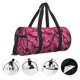 thumbnail image 3 of Fotbe Pink Butterfly Bolsa Deportiva de Lona Plegable con Estampado, Bolsa de Gimnasio con Bolsillo Seco/Húmedo, Bolsa de Viaje Ultraligera de Gran Capacidad, 3 of 6