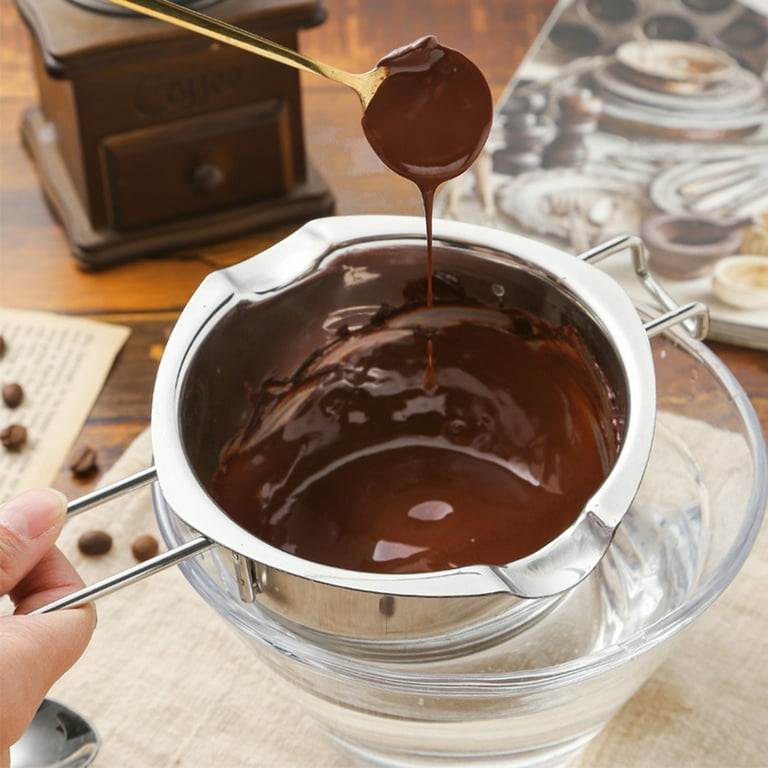 Chocolate Melting Pot Candle Making Kit Kitchen Milk Bowl Boiler Soap Making Pot Melting Pot for Melting Chocolate, Candle, Size: 25.5 cm, Red