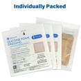 thumbnail image 5 of LotFancy Silicone Foam Dressing, 4x4 in, 10 Count, Adhesive Wound Dressing, Bed Sores Bandage, 5 of 10
