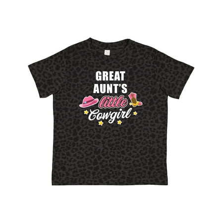 

Inktastic Great Aunts Little Cowgirl with Cowgirl Hat and Boots Gift Toddler Toddler Girl T-Shirt