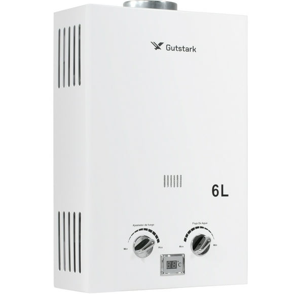 Calentador De Agua Instantaneo Boiler De Paso De 6 Litros 1 Servicio Gas Natural Marca Gutstark