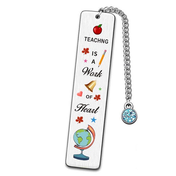 Christmas Teacher Appreciation Gifts, Teacher Bookmark with Pendants, Back to School, End of Year, Retirement, Birth