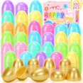 thumbnail image 1 of Huevos de Pascua de plástico SevenQ rellenables, 100 unidades, para fiestas infantiles, 1 of 7