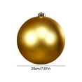 thumbnail image 3 of HomeDM Christmas Balls Yellow Shatterproof Ornaments Balls 20cm/7.87" Christmas Tree Hanging Pendant for Holiday Wedding Party Home Decor, 3 of 6