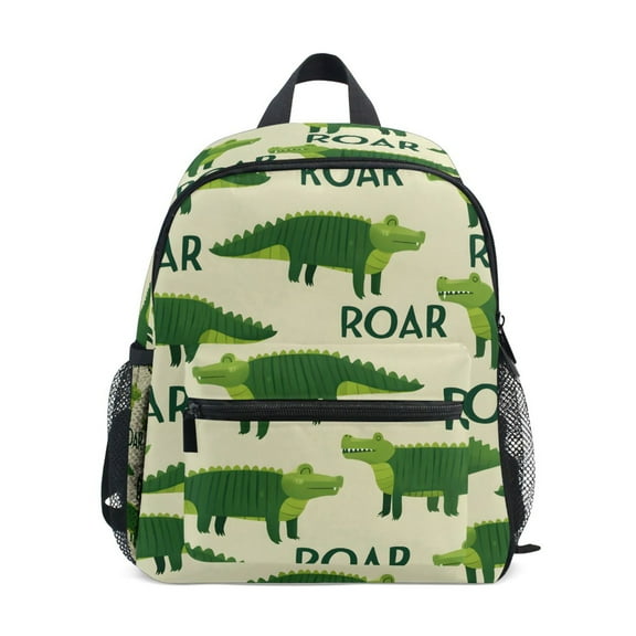 ALAZA Crocodile Cartoon School Backpack Small Bookbag Mini Bags