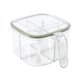 thumbnail image 3 of Caja de condimentos de 4 compartimentos, contenedor de especias portátil con tapa, accesorios para especias Verde, 3 of 9