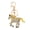 B, variant on Year of Horse Keychain 2026 Horse Year Pendant Metal Carving Good Luck Charm Key Chain Bags Backpacks Decoration