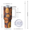 thumbnail image 2 of Halloween Jack Lanterns Variety Pattern Tumbler with Handle and Lid,40oz Double Wall Vacuum Insulated Tumbler,Cups Gift for Women and Men, 2 of 7