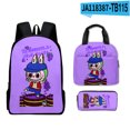 thumbnail image 1 of Mario School Backpack Travel Bag Three-piece Lunch Backpack Student Schoolbag Teen School Gift, 1 of 3