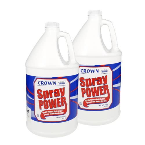 Crown Spray Power Multi-Surface Cleaner, 1 Gal, 2-Pack | All-Purpose Household Cleaner for Tile, Wood, Floors, Walls | Degreaser & Disinfectant