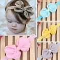 thumbnail image 4 of Baby Bow Headbands Hair Bows Super Soft Nylon Headbands for Baby Girls Infants Preemie and Newborn Kids Hair Accessories Flower Bow Headbands Baby Girls Headbands Chiffon Bow Soft Hair Headwear Hair, 4 of 4