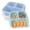 Beige/Blue/Green, variant on Bxaolu Bento Box, 3 Pack Snack Containers with 3 Compartments for Meal Prep, On-the-Go [Picnic, Travel], Lunchable Container Reusable and BPA-Free, Green