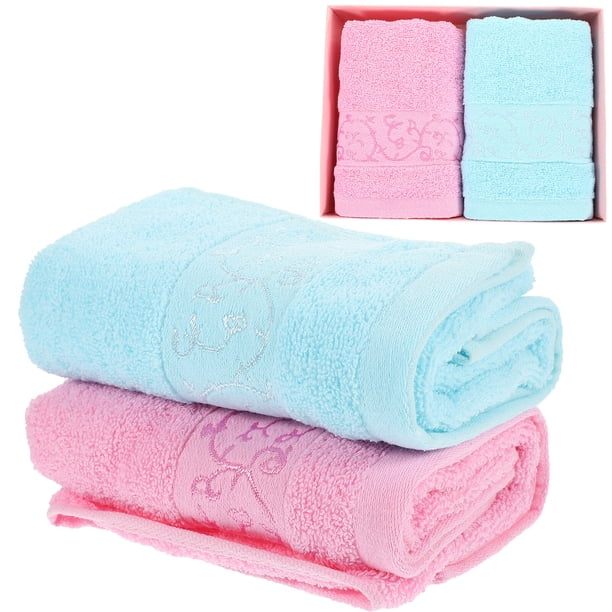 1 juego de toallas de baño para el hogar, de algodón, de regalo, ligeras, absorbentes.