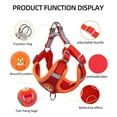 thumbnail image 4 of HANI Dog Harness, Pet Harness with 1 Dog Leash, Adjustable Soft Padded Dog Vest, Reflective No-Choke Pet Suede Vest with Easy Control Safety buckle,Fit for Dogs,Red,XL, 4 of 9