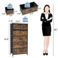 thumbnail image 3 of Crestlive Products 6-Drawer Dresser Chest Vertical Tower,Rust Brown, 3 of 8