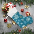 thumbnail image 6 of Coolnut Christmas Stocking Personalized Christmas Snowflake Large Candy Stocking Hanging Gift Xmas Stockings Decoration 2PCS for Family Holiday Party Ornaments Decor Fireplace, 6 of 7