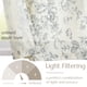 thumbnail image 4 of JINCHAN Cortina Visillo con Lazo y Volante en Lino Floral Gris 54", 4 of 9