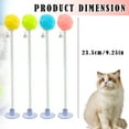 thumbnail image 3 of BINGLI Spring Cat Teaser Wand with Feather Plush Bar - 360° Flexible Interactive Cat Toy for Indoor Kittens, Durable Fishing Rod Design with Replaceable Bouncing Tail, 3 of 7